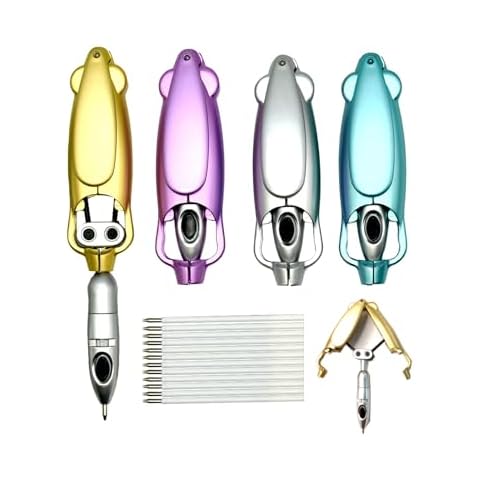 Lopenle 4PCS Novelty Transforming Pen Cool Robotic Ballpoint Pen Click Bounce Decopression Pens for School Office Party Birth Day Stationery. Cover