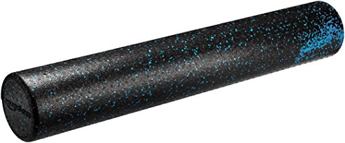 AmazonBasics High-Density Round Foam Roller, 36 Inches, Blue Speckled