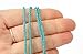 Kathy Bankston Handmade Matte Transparent Turquoise Seed Bead Necklace, Thin 1.5mm Single Strand