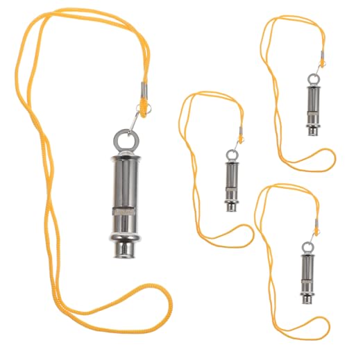 Juego de 4 silbatos de acero inoxidable para árbitros