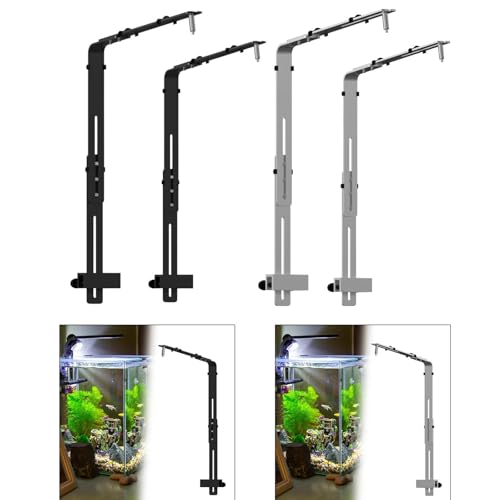 Image of Fish Tank Light Bracket Adjustable Accessories Easy Installation Light Stand Black 2.8mm
