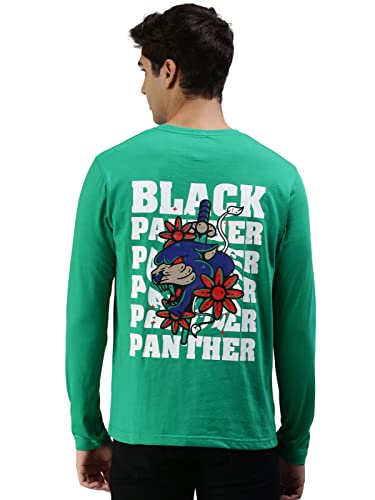 Image of Veirdo Pure Cotton Full Sleeves Round Neck Cool & Stylish Graphic Printed T-Shirt for Men & Boys