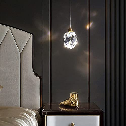 Éclairage de plafond pour petite table luminaire géométrique suspendu doré - 2