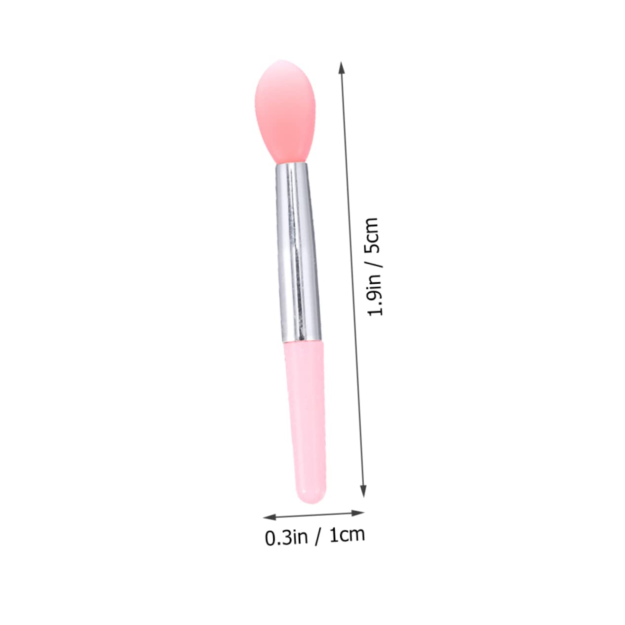Ipetboom 1Set Lip Mask Silicone Brush Transparent Handle Non Stick Lipstick Applicators for Precise Makeup Application for Lipstick Lovers and Beginners