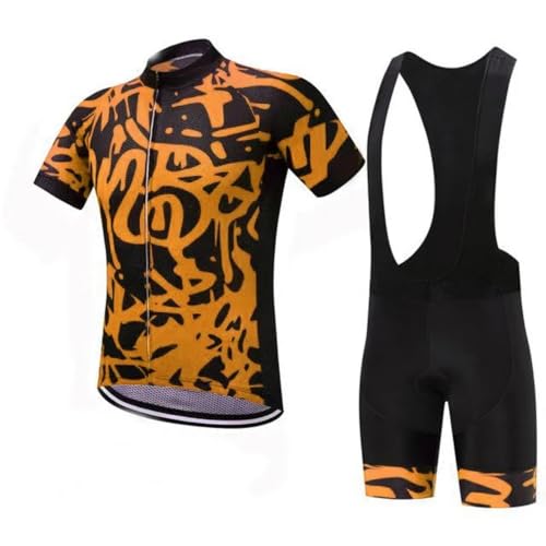 Ensemble de vêtements de cyclisme pour homme short à bretelles maillot route