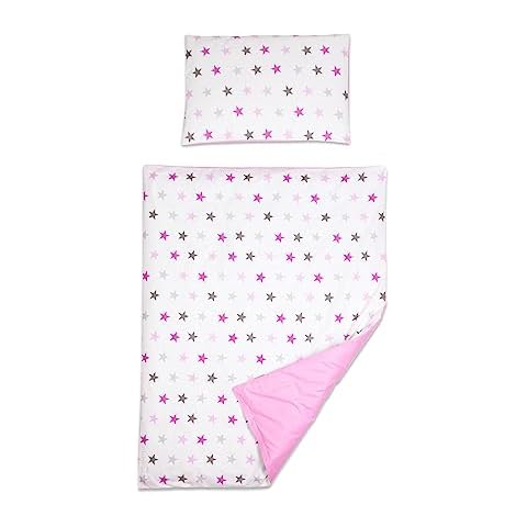 Baby Comfort Pink Stars Duvet Set for Toddlers Cover