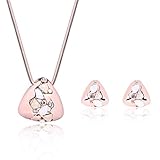 ✦Ideal regalo✦: diseño elegante, apariencia única, cualquier niña lo amará después de usarlo. Regalo de cumpleaños ideal, regalo de Navidad, regalo de San Valentín para amigos, seres queridos, amante. Un pequeño conjunto de joyas que contiene amor ilimitado