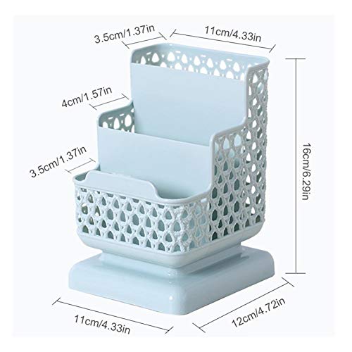 Rangement cosmétiques et stylos bleu multifonction avec tri compartimenté