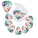 Lilies and Butterfly print Guitar Picks 12 Pack Personalized Guitar Picks with Storage Box Guitar Accessories for Ukulele Electric Acoustic Guitars Bass