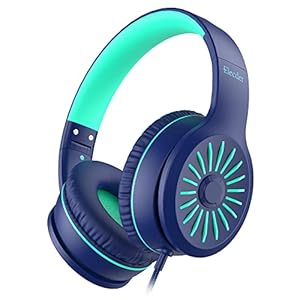 ELECDER i45 On-Ear Headphones with Microphone – Foldable Stereo Bass Headphones with No-Tangle 1.5M Cord, 3.5MM Jack…