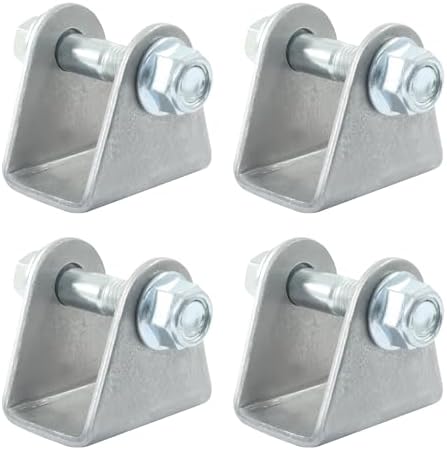 Universal Shock Mount Kit, Silver Steel, 4 Pack | ATV Dirt Bike C...