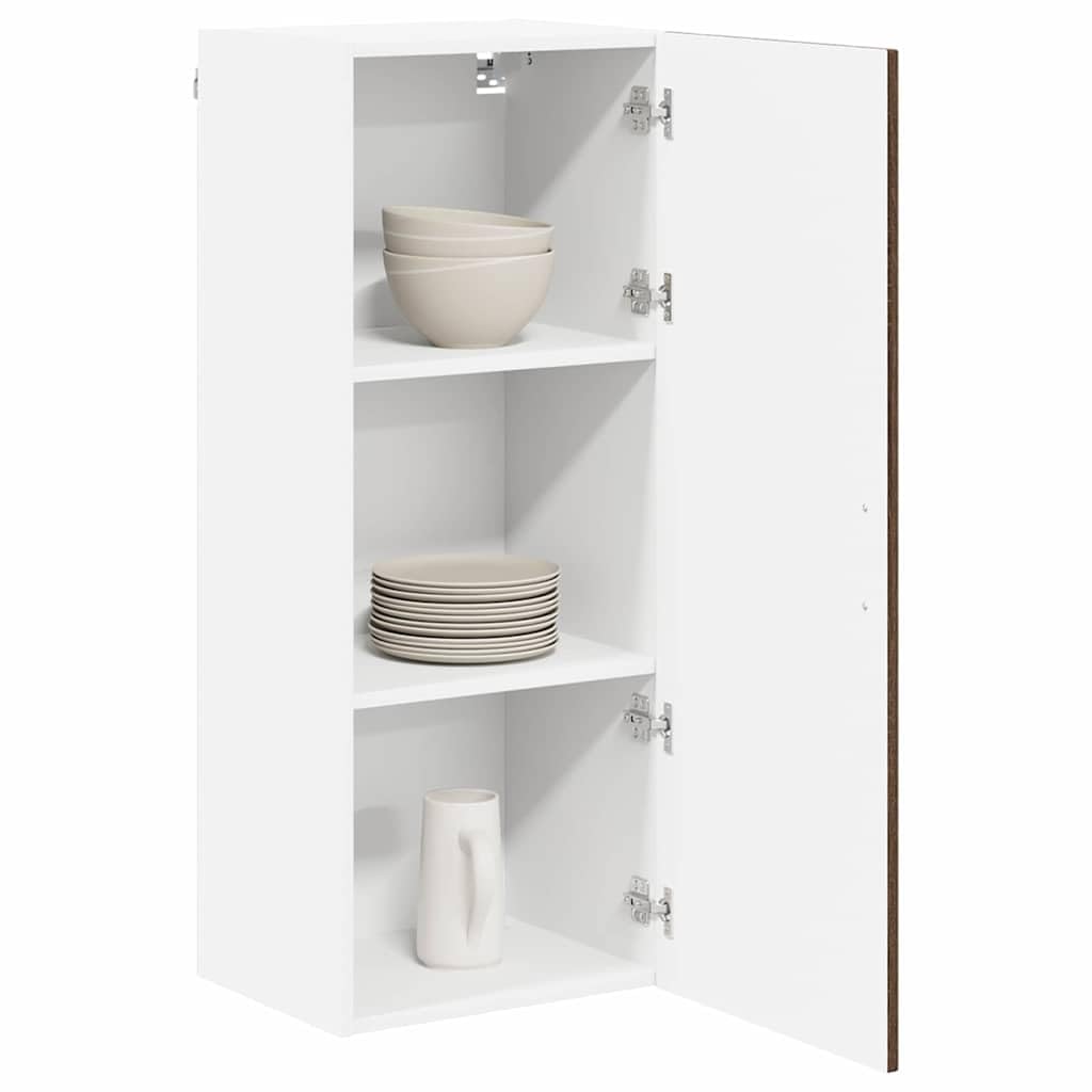 Armadio da parete Lucca in rovere marrone, 40 x 31 x 100 cm, in