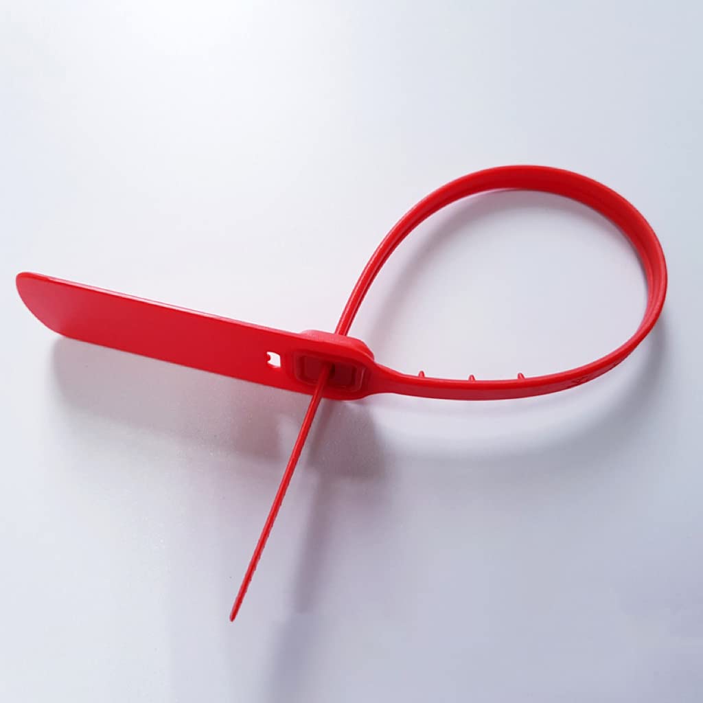 1000 pociągnięć Tite-Lock, plastikowe uszczelki do drzwi ciągnika, ciężarówki, oznaki zabezpieczające, numerowane, bezpieczne uszczelki wysyłkowe do butów, toreb, odzieży, bagażu itp. 400 mm
