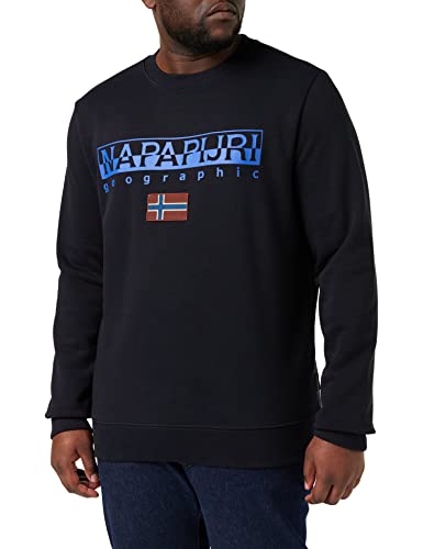 Napapijri B-ayas C Sweat, Bleu Marine, XL Homme