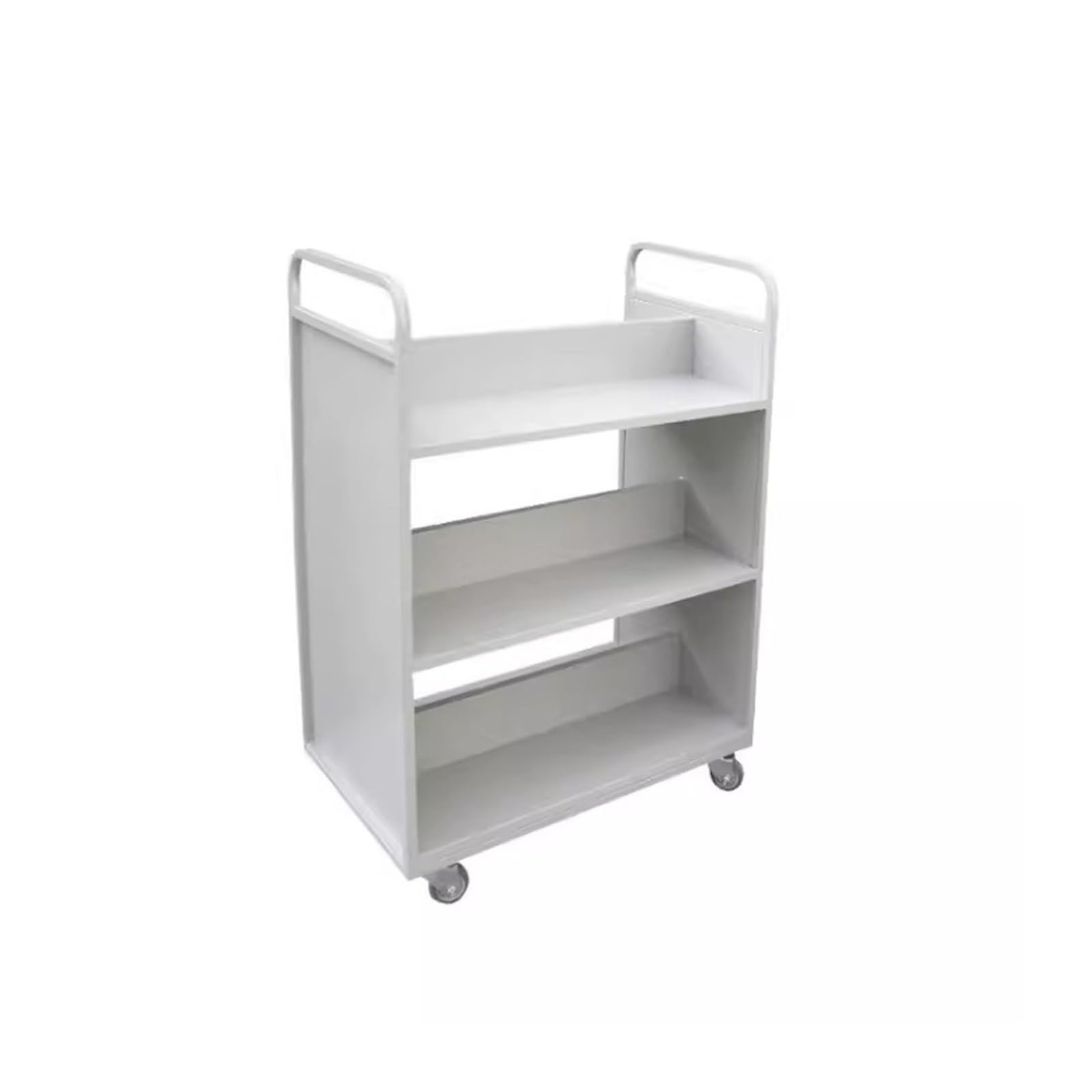 Carrello portatile silenzioso per biblioteca, carrello compatto per archiviazione, carrello silenzioso per libri, shopping e nizing, ideale per scuole e uffici