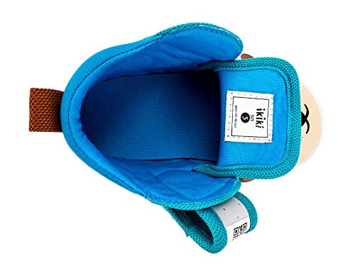 Ikiki Dog Squeaky Shoes For Toddlers W/Adjustable Squeaker, Teal Girl Or Boy Shoes (Size 9, Mr Barkles) #TOP4