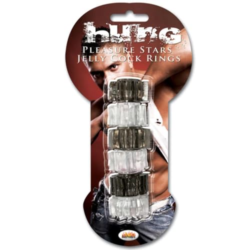 Hott Products Hung Pleasure Stars Jelly Cock Rings