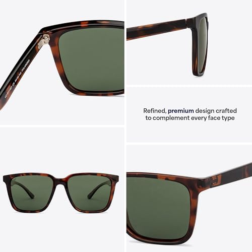 Image of VINCENT CHASE EYEWEAR By Lenskart | Full Rim Sqaure Branded And Stylish Rectangle Sunglasses | Polarized And 100% UV Protected | Men & Women's | VC S11167