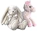 Dragon Drew Unicorn and Bunny Stuffed Animals - 2 Soft Plush Animal Toys for Baby, Toddler and Kids - Cute and Cuddly Friends for Boy or Girl - Great Gift for Easter, Christmas, Birthday