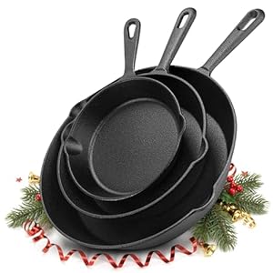 Utopia Kitchen Cast iron Skillets 3...