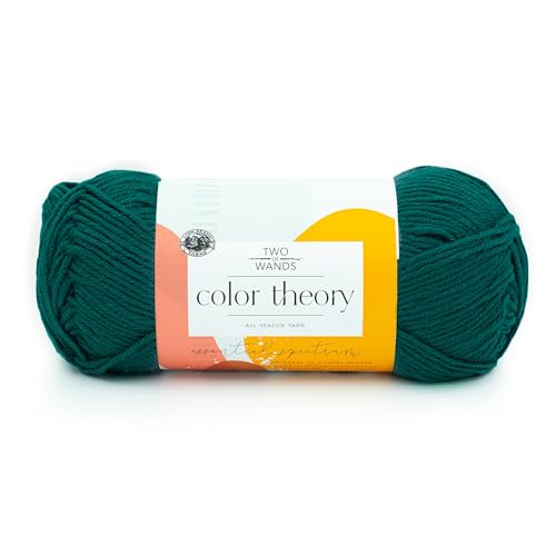 Image of Lion Brand Yarn, Color Theory Worsted Weight Yarn for Knitting and Crochet, Peacock, 1 Pack, Acrylic Fiber with Modern Color Palette, Perfect for Sweaters, Hats and Cozy Blankets