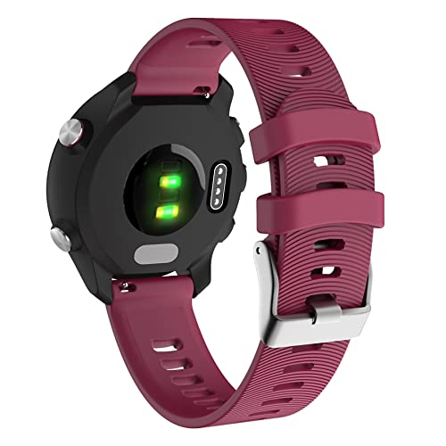 Bracelet silicone Garmin Forerunner 245 anti-transpiration 20mm