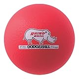 Champion Sports Rhino Skin Dodgeball (Neon Red, 6