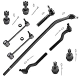 ASTRAPRO - Front 10pc Suspension Kit for 2007-2017 Jeep Wrangler, 2018 Wrangler JK, 4 Front Ball Joints 2 Rear Sway Bars 4 Front and Rear Tie Rods Replacement
