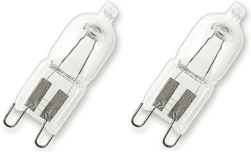 Osram 2er Pack Halopin 66748 48 Watt G9 Halogenstift dimmbar 230V warmweiß 740 Lumen | Halogenlampen | Stiftsockellampe