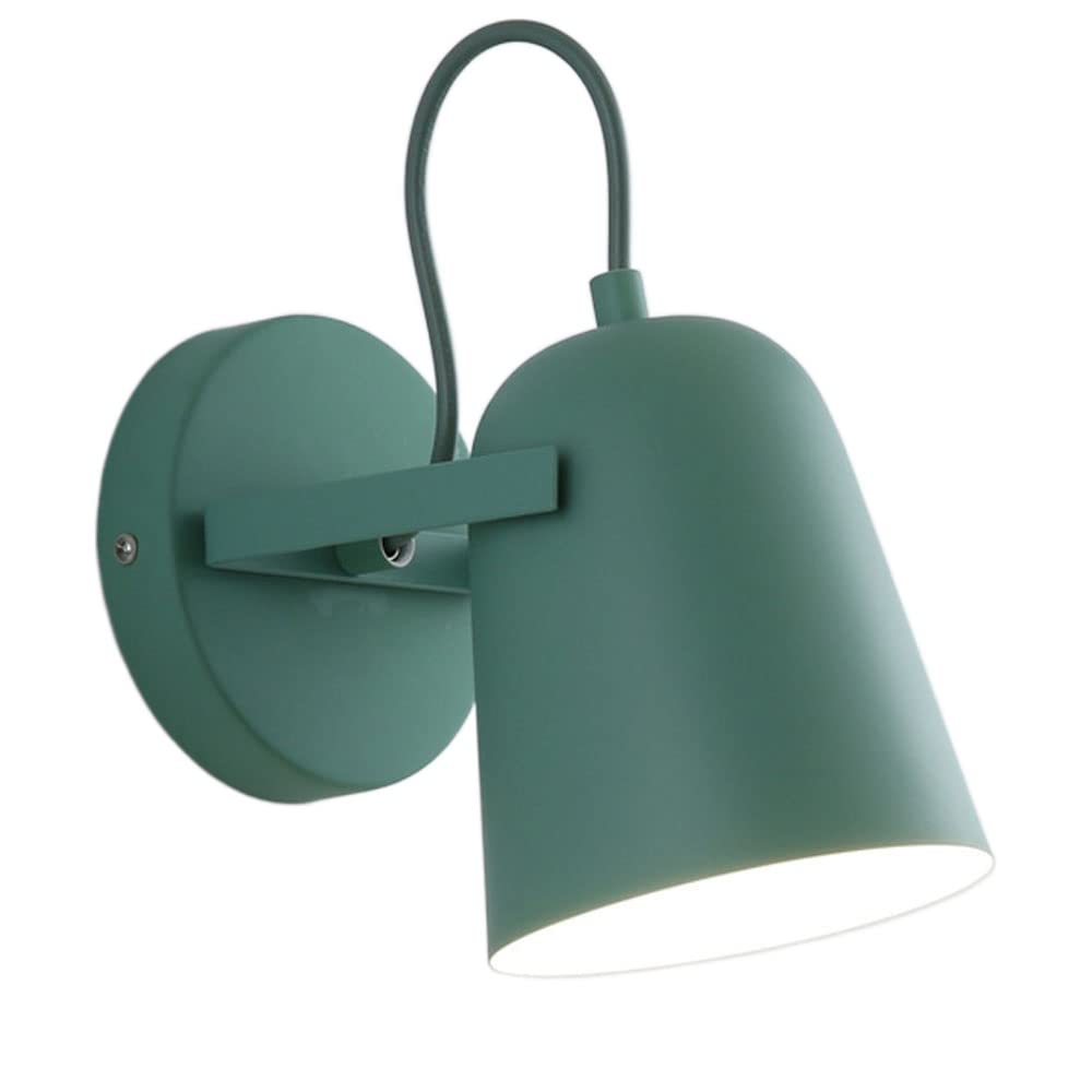 Kbuukyyxouy Green Creative Living Room Background Wall Decorative Lighting Wall Lantern, E27 Modern Simplicity Wall Lamps, Aisle Nordic Macaron Colorful Landscape Wall Sconce Fixture(Green)