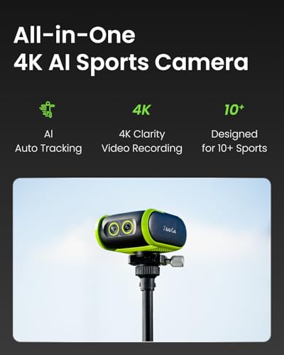 Image of XbotGo Falcon All-in-One 4K Action Camera, AI Sports Camera(Green)