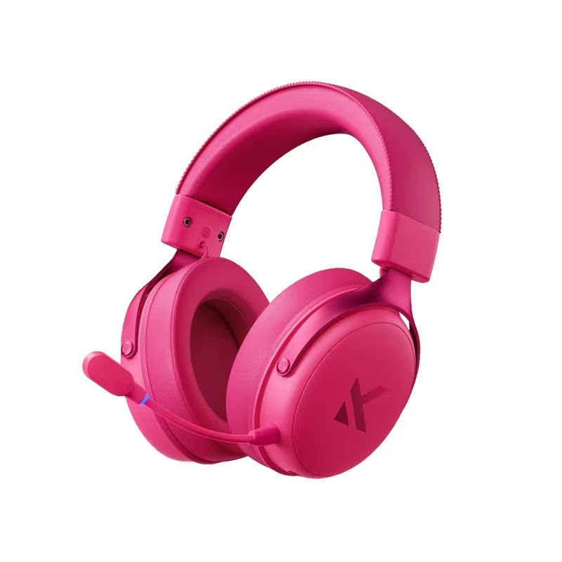 MCHOSE V9 Cuffie da gioco, suono surround 7.1, nero e rosso, in lega di alluminio, leggere da 265 g, effetti sonori EQ, cuffie da gioco FPS professionali con software, scheda audio C-Media ()