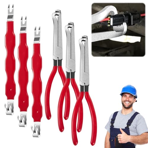Electrical Disconnect Pliers, 2026 New Electrical Connector Separator, Automotive Electrical Connector Pliers, Electrical Tools, Electrical Plug Plier, Terminal Removal Tool Disconnect Tools (3 Set)