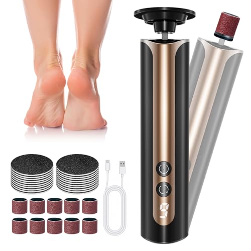 Râpe pieds électrique anti-callosités et kit pédicure pour lisser la peau morte des pieds