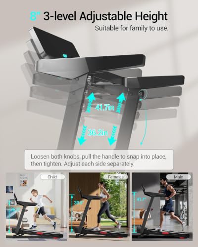 Image of LONTEK Treadmill with Auto 20% Incline, Treadmills for Home