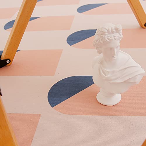 Tapis d'accent intérieur rose lavable sans perte pour sols impeccables