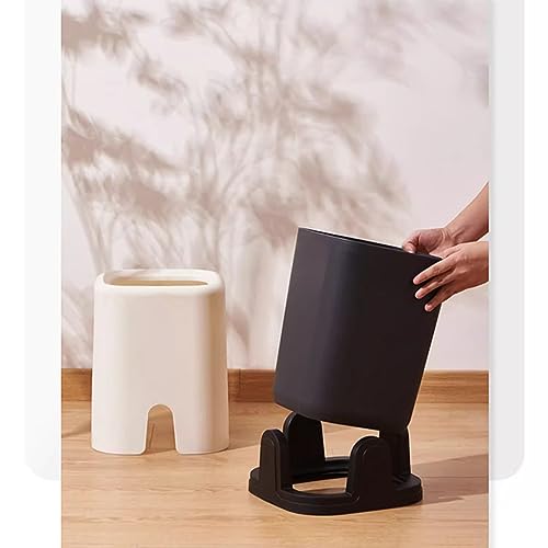 Caneca de basura blanca sin tapa 12L para hogar miniatura 7