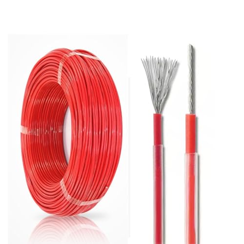 Cable De Conexión De 97 M (320 Pies) Con Revestimiento De Nailon AWG 20/18/16/12/10, Conductor Unipolar De Cobre Estañado De 221 °F Para Circuitos De Iluminación(12AWG)