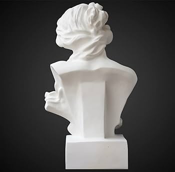 Amazon.co.jp: 秦の女性の石膏の彫刻、樹脂の模造石膏の胸像の彫刻家の