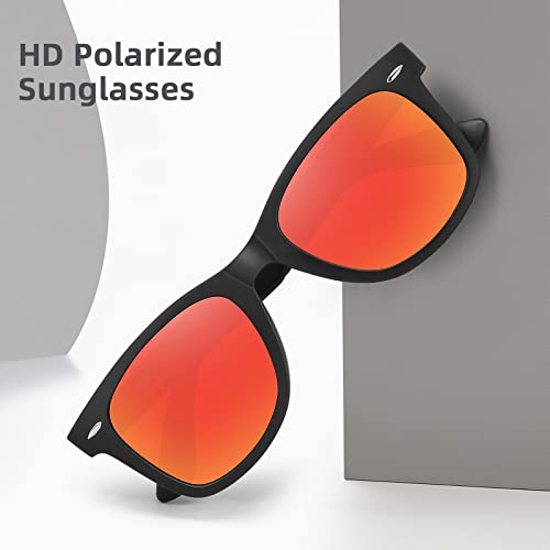 Image of MEETSUN Polarized Sunglasses for Women Men Classic Retro Square Frame Driving Sun Glasses UV Protection