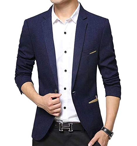 Benibos - Chaqueta para hombre, estilo informal, con 1 botón