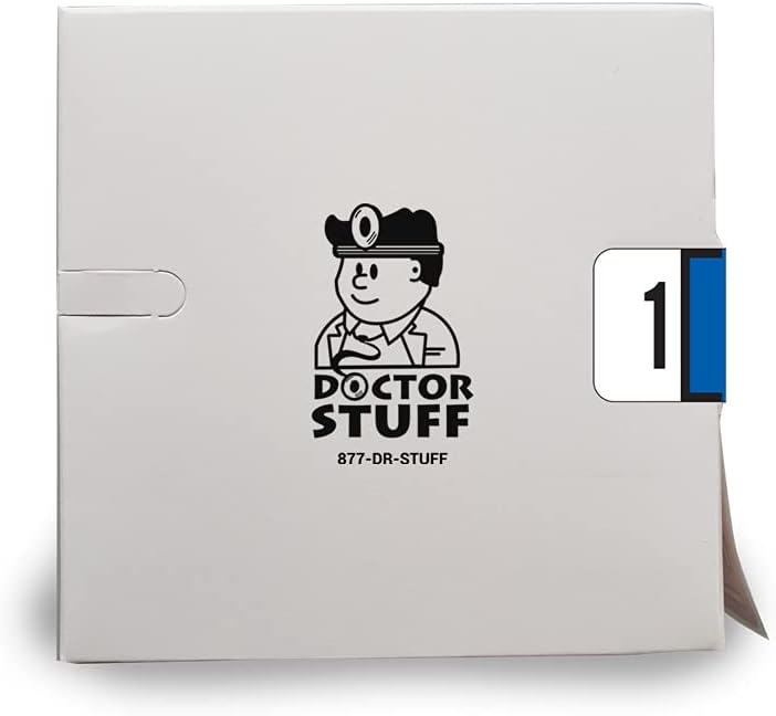 Doctor Stuff - File Folder Labels, Number 1, Jeter 2600 Match - JENM Series Chart Stickers, Dark Blue, 15/16" x 1-5/8", #1, 500/Roll