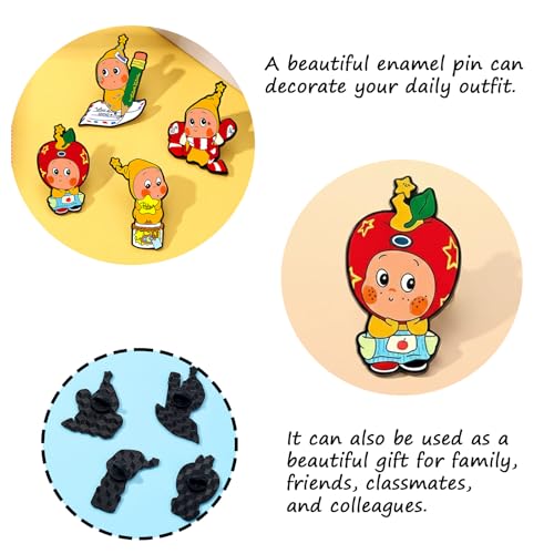Image of 5Pcs Cartoon Capybara pin, Cute Animal Enamel Pin, Birthday Cake Donut Coffee Corn Roll Lapel Pin Alloy Backpack Pin Enamel Badge Suitable for Daily Decoration Clothes Sweater Hat Bag Collection Party Gift
