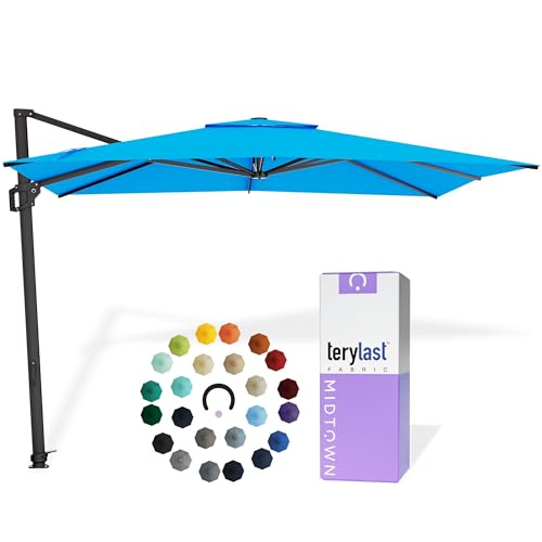 Image of Midtown Umbrellas Grande Square - 9 x 9 Ft Cantilever Umbrella