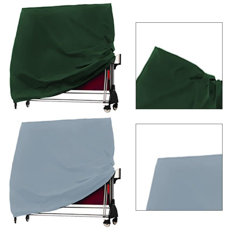 Housse de tennis de table extérieur robuste étanche poussière vert gris - 7
