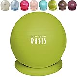 東急スポーツオアシス バランスボール 55cm(リング & ハンドポンプ付)モスグリーン