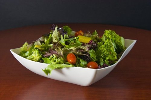 Fineline Settings Wavetrends China-Like Square Serving Bowl, 64-Ounce, White