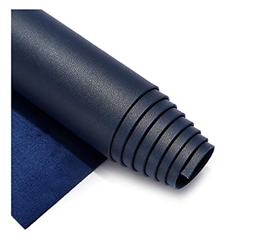 Tissu suédine imitation cuir bleu marine pour rénover les chaises et canapés du salon