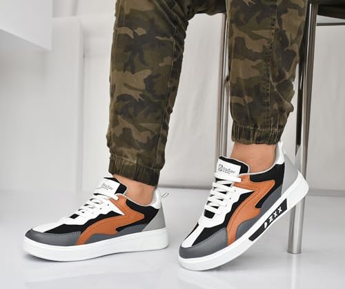 Image of Badlav Causal Sneakers For Men|Comfortable Canvas Shoes (B007-Beige) 8
