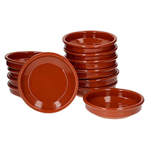 MamboCat Cazuela miska Bruno Tonware I zestaw 12 sztuk I Ø 16 cm I Rozmiar M I Śródziemnomorska I glazurowana I Unikat Ręczna I Antyk/Vintage I Średniowiecze I Wikingowie